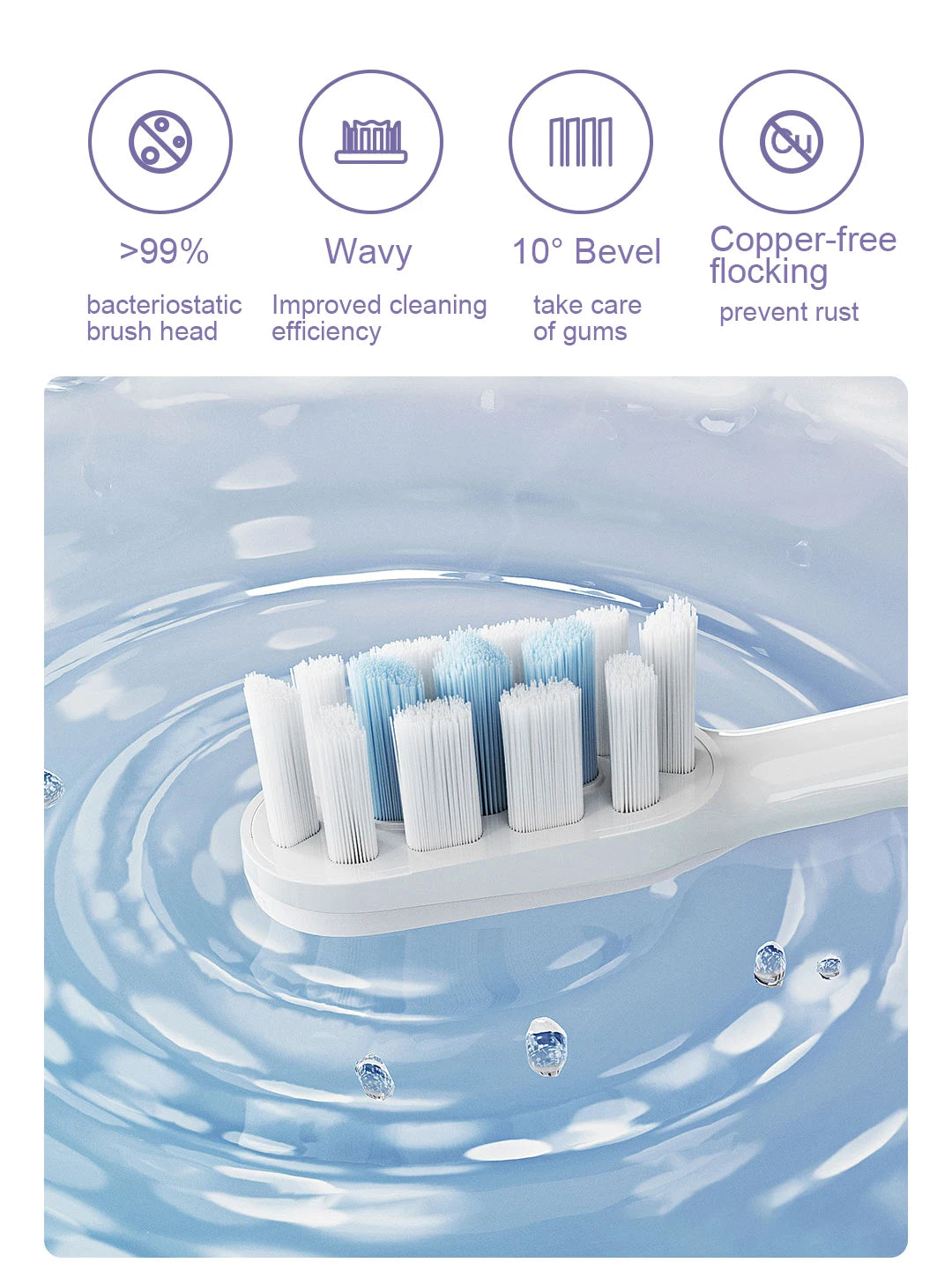 MIJIA Sonic Electric Toothbrush T302,USB Rechargeable,IPX8 Waterproof,Battery life 150 day,4 Modes,Toothbrushes Whitening