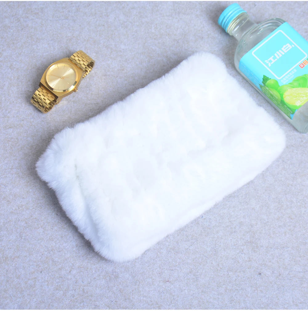 Women Handmade Stretch 100% Real Rabbit Fur Scarf Knit Genuine Rex Rabbit Fur Headbands Girls Natural Rabbit Fur Ring Scarves