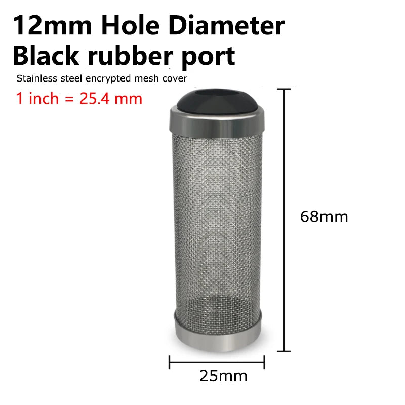 12/16mm Aquarium Inflow Inlet Filter Stainless Steel Mesh Net Guard Fish Tank Filter Accesories Intake Strainer Prefilter cover