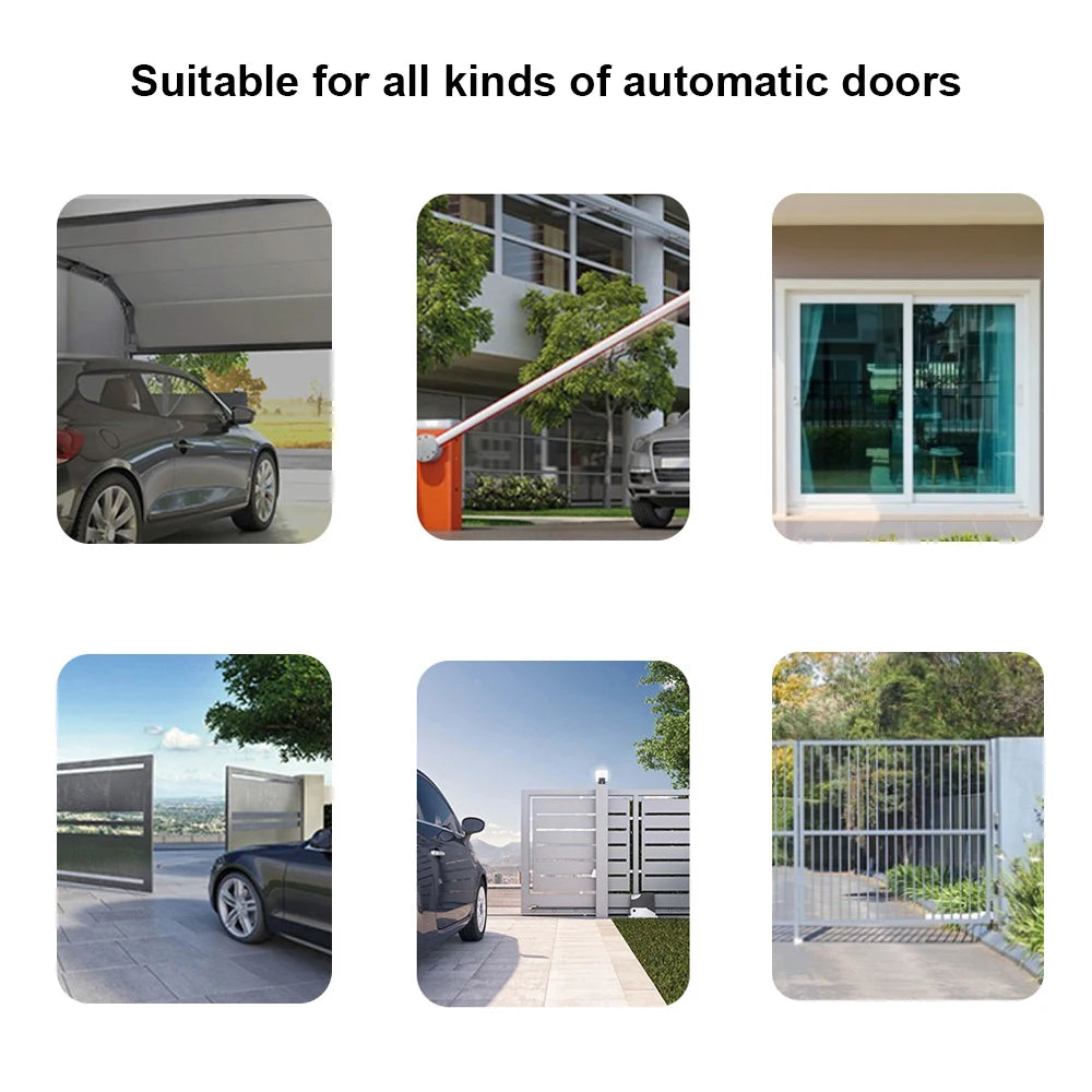 Tuya WIFI Smart Garage Gate Electric Door Access Motor Switch DC 12V 24V 32V AC 220V 1/2CH Pulse Relay Module RF433 Remote Alexa