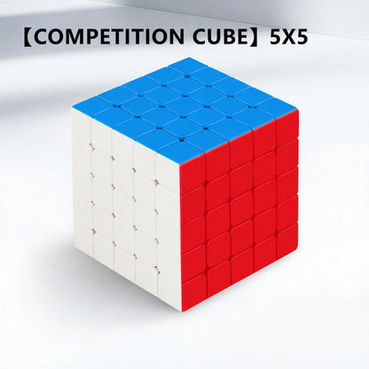 SENGSO Speed Cube 2X2 3x3 4X4 5X5 Cube Pyramid Problem-Solving Brain Teaser, Color-Matching Puzzle Educational Toy