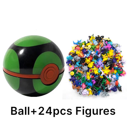 аниме фигурки Toys 7Cm Elf Ball 2-3cm Anime Action PokeBall Figures Monster Toy Model Dolls Children Christmas Gift