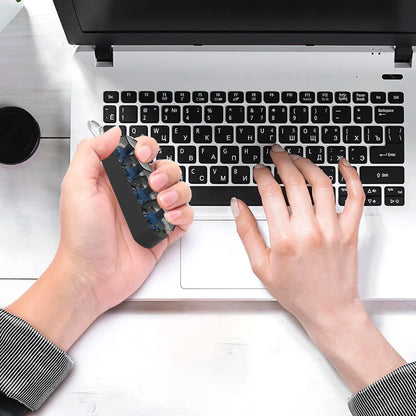 4Keys Finger Button Anti-stress Toys Mechanical Keyboard Keycaps Office Decompression Calming Keychain Gifts for Children Adults