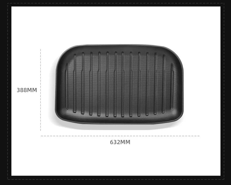 for Tesla Model 3 / Y Front Rear Trunk Mats Upgrade TPE Lower Storage Box Pads Protective Cover Cargo Liner Trunk Tray Floor Mat
