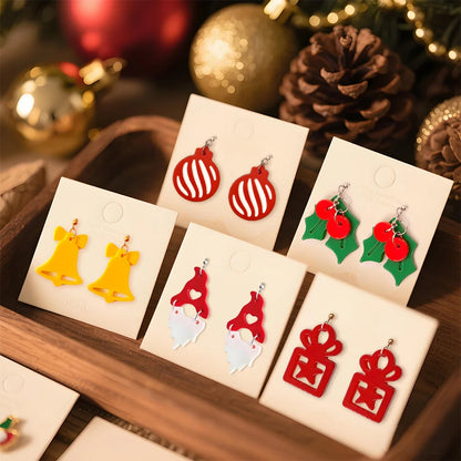 Christmas Silicone Resin Earring Molds with Holes Jewelry Pendant Mold Halloween DIY Ornaments Bracelet Gifts Macking Mould Kit