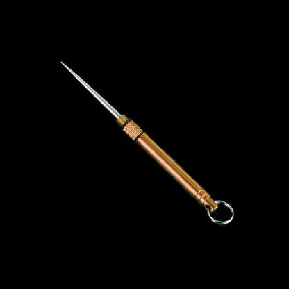 Titanium Outdoor EDC Portable Multi-Purpose Toothpick Bottle Fruit Fork Camping Tool Toothpick Tube Is More Durable Than Floss