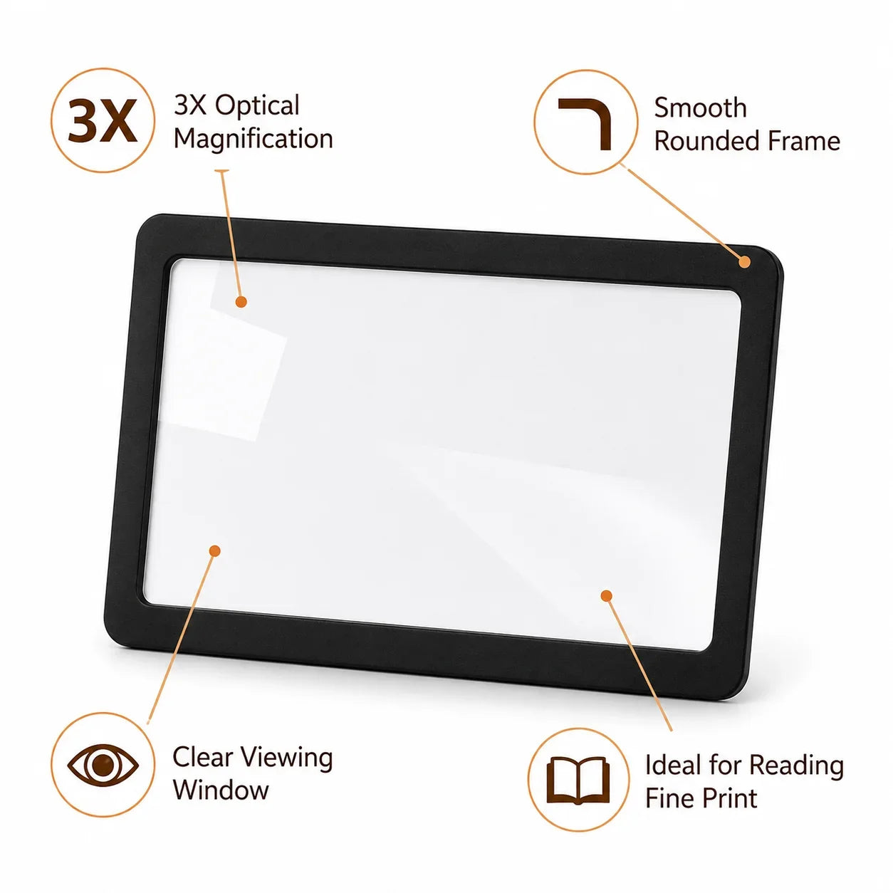 1-10pcs Portable Card-Sized Magnifying Glass Slim Pocket Magnifier for Reading Small Text,Receipts Fine Print,for Everyday Use