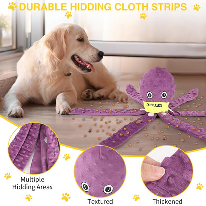 Valentine'S Day Dog Enrichment Toys，Octopus Dog Toys，Dog Snuffle Toy，Helps pets eat slowly, Dog Puzzle Game Interactive Toy