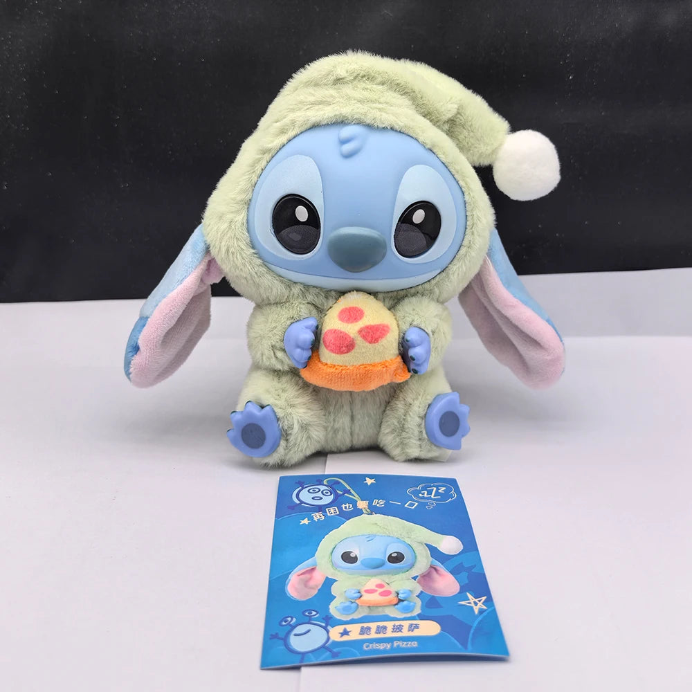HOT Stitch Eat Something Before Sleep Series Blind Box Plush Vinyl Toys Cute Doll Labu V3 Mystery Box Bag Pendant Decor Gift