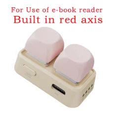 New Keypad Dual Button E-book Page Turner For Tablet Mobile Phone Blue Tooth Remote Control Swipe Short Videos For Android/IOS