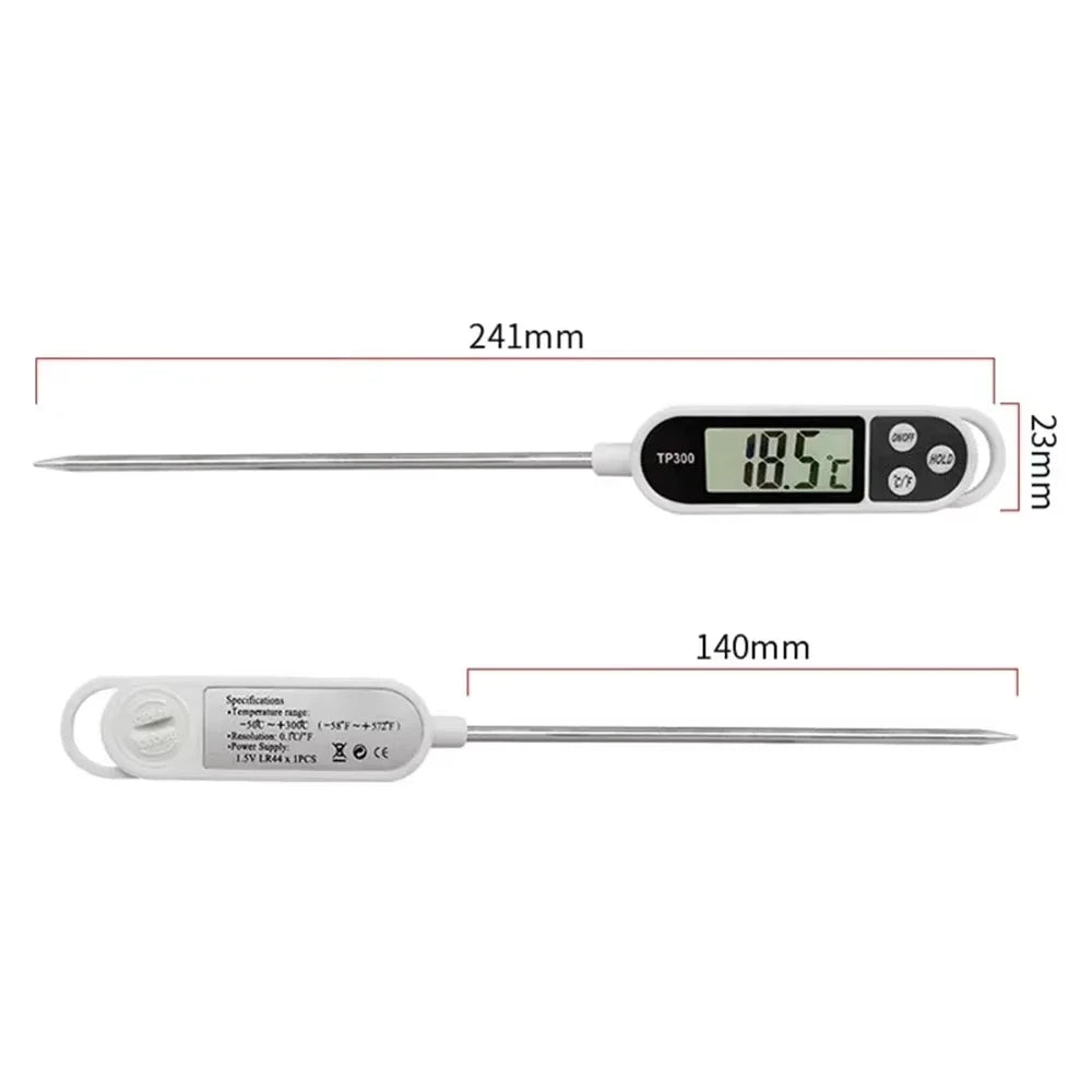1-10P Digital Kitchen Food Thermometer TP300 Water Oil Thermometer for Meat Cooking Food Probe BBQ Electronic Oven Kitchen Tools
