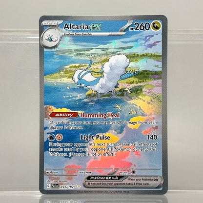 PKM Holographic PROXY Cards Scarlet-Violet Series Latias EX Pikachu EX Alolan Exeggutor PTCG Game Collection Cards Game Toys