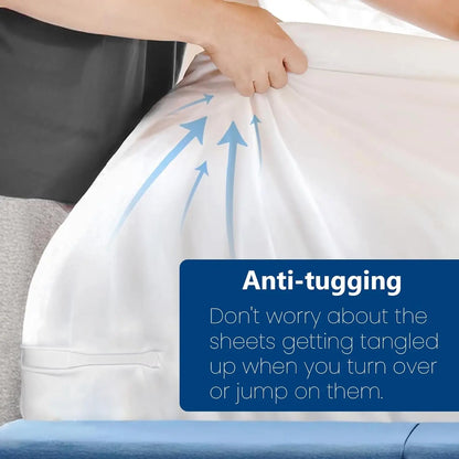 Universal Bedsheet Corner Tightener Clips Invisible Bedspread Secure Holder with Heavy-Duty Mattress Straps Sheets Slot Locks