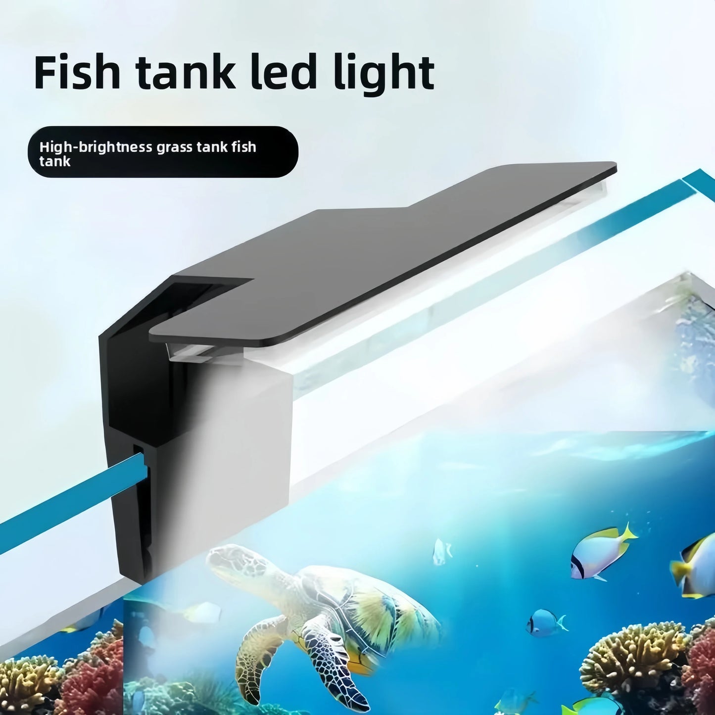 Aquarium USB LED Fish Tank Light Energy Efficient Waterproof Clip on Aquarium Lighting for Aquatic Plants and Small Tanks