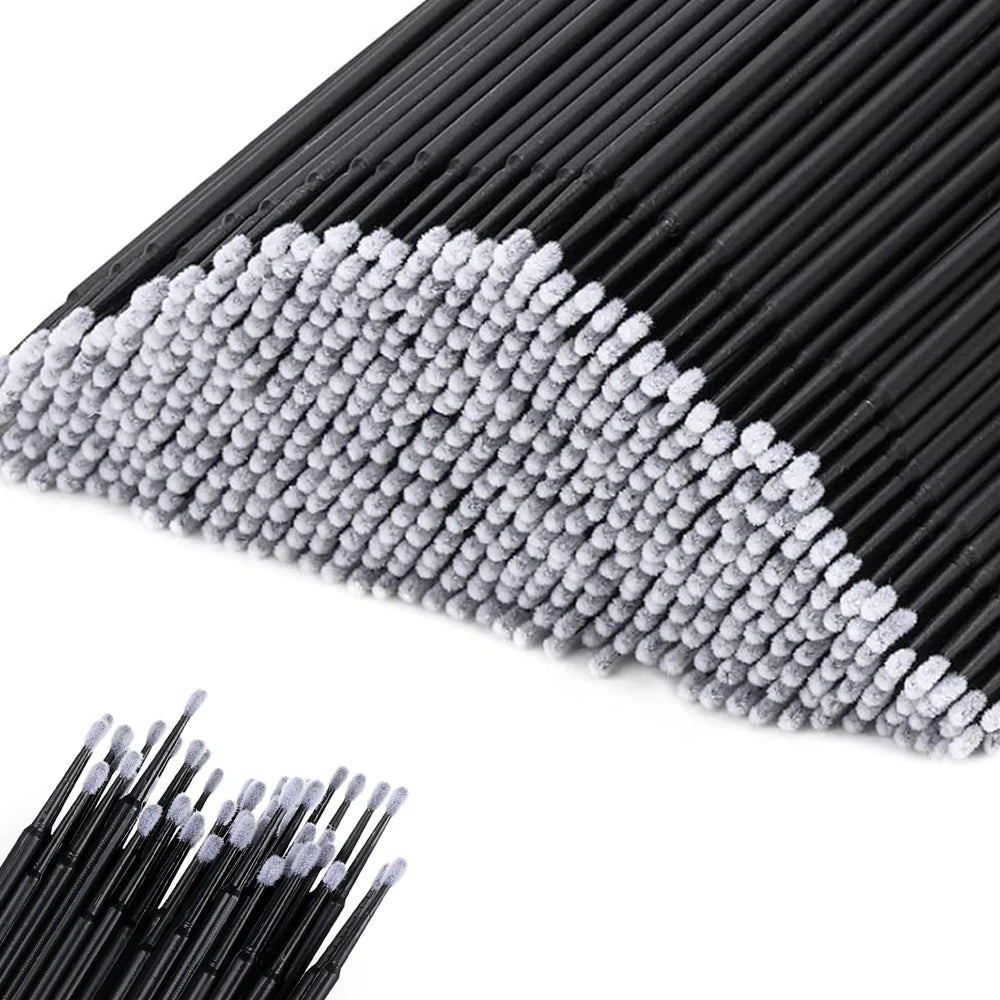 300/2000pcs Cotton Swabs MicroBrush Eyelash Extension Brushes For Makeup Nail Art Individua Applicator Lash Clean Removing Tool