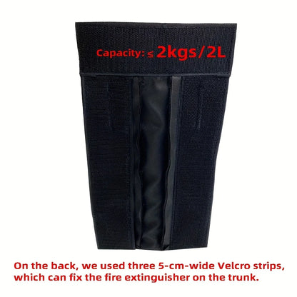 1pc Oxford Fabric Car Fire Extinguisher Organizer - Durable Trunk Storage Bag & Seat Back Holder, for Fire Extinguisher Storage