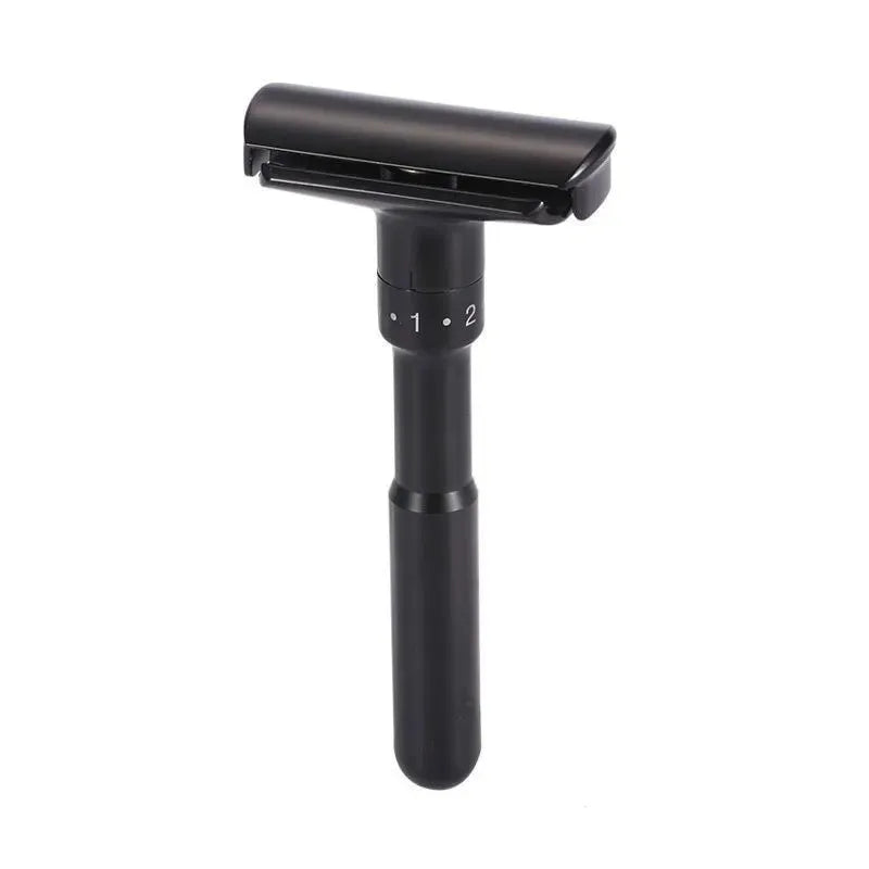 New Adjustable Safety Razor Mens Folding Shaving Double Edge Classic Safety With 5 PCS Titanium Coated Blades Shaver Razor Blade