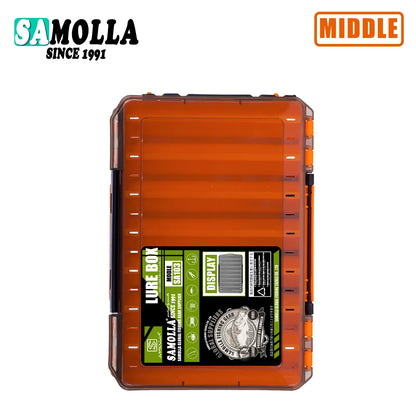 SAMOLLA Large Fishing Tackle Box Lure Storage Double Sided Lure Hook Boxes Baits Container Storage Case Fishing Accessories