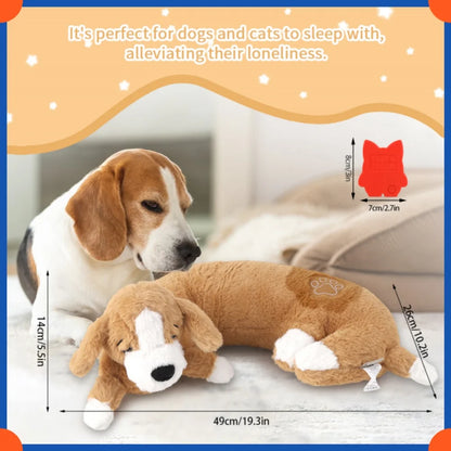 Plush Puppy Heartbeat Toys, Birthday Gifts, Rich Dog Puzzle Toys, Behavior Training, 16 Christmas