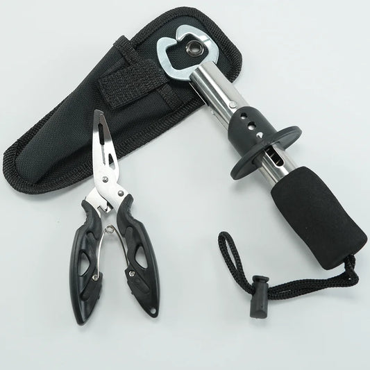Lure pliers fish controller set, made of stainless steel with reliable quality, Fishing Pliers, Fish Lip Gripper or Fish Scale C
