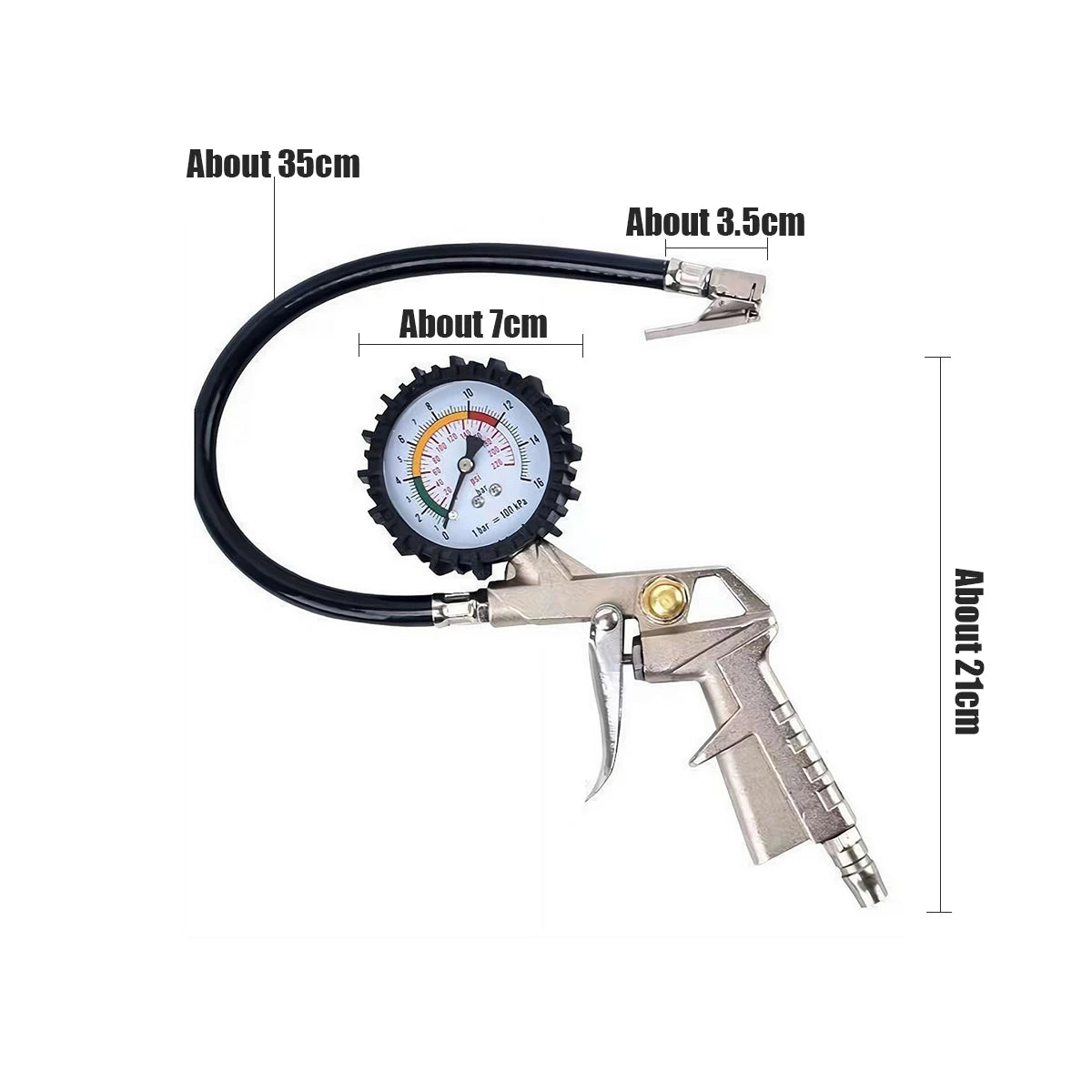 Tire Pressure Car Gun Tyre Monitor Gauge Tester Digital Gauges Automotive Tools Tool Air Meter Tires Workshop Manometer Repair