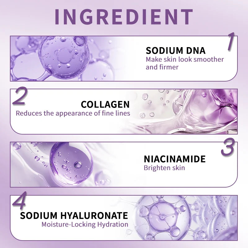 PDRN Eye Mask 60 Patches 30 Pairs, Niacinamide Collagen Under Eye Patches for Dark Circles Puffiness, Brightening Hydrating Skin