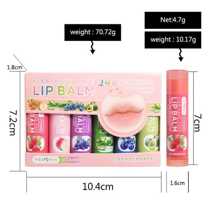Pennyfun Fruit-Flavored Lip Balm Set: Ultra-Hydrating and Moisturizing Formula - Best-Selling Lip Treatment with a Variety