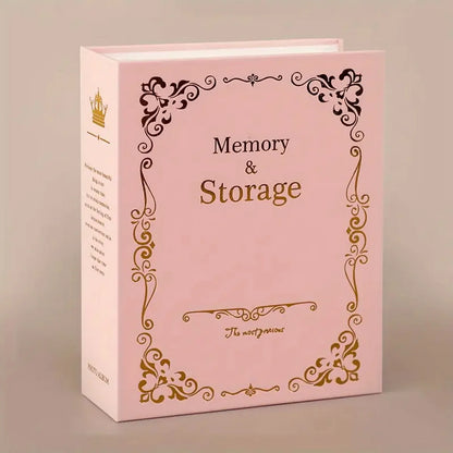 Vintage Photo Album 1 Page 2 Grids Can Hold 100 6-inch Photos Memory & Storage Exquisite Picture Box with Clip Art
