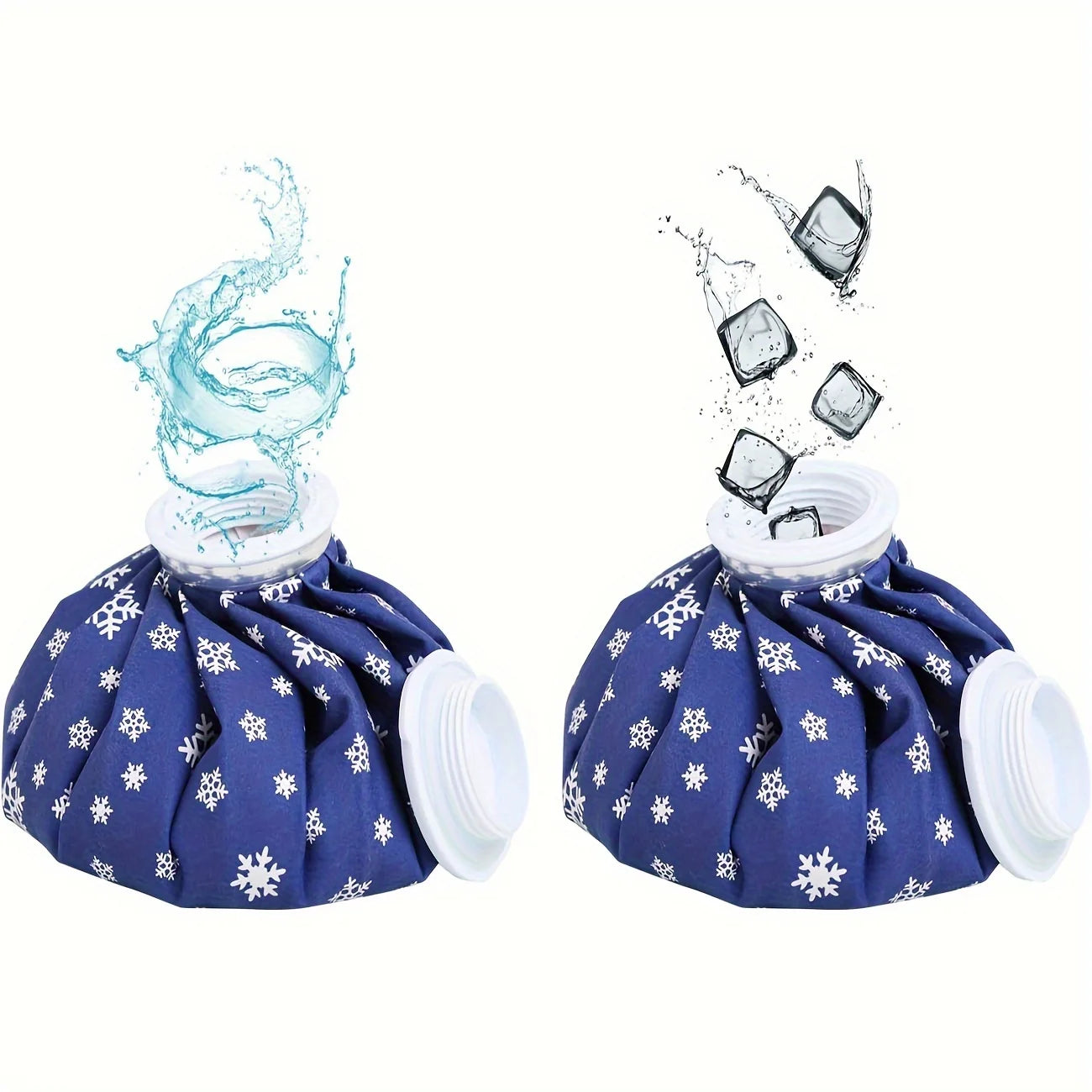 Cooler Bags Reusable Ice Bag Set for Pain Relief 6" 9" 11" Size Cotton Material Heat Pack for Knee, Head, Leg - Versatile Cold