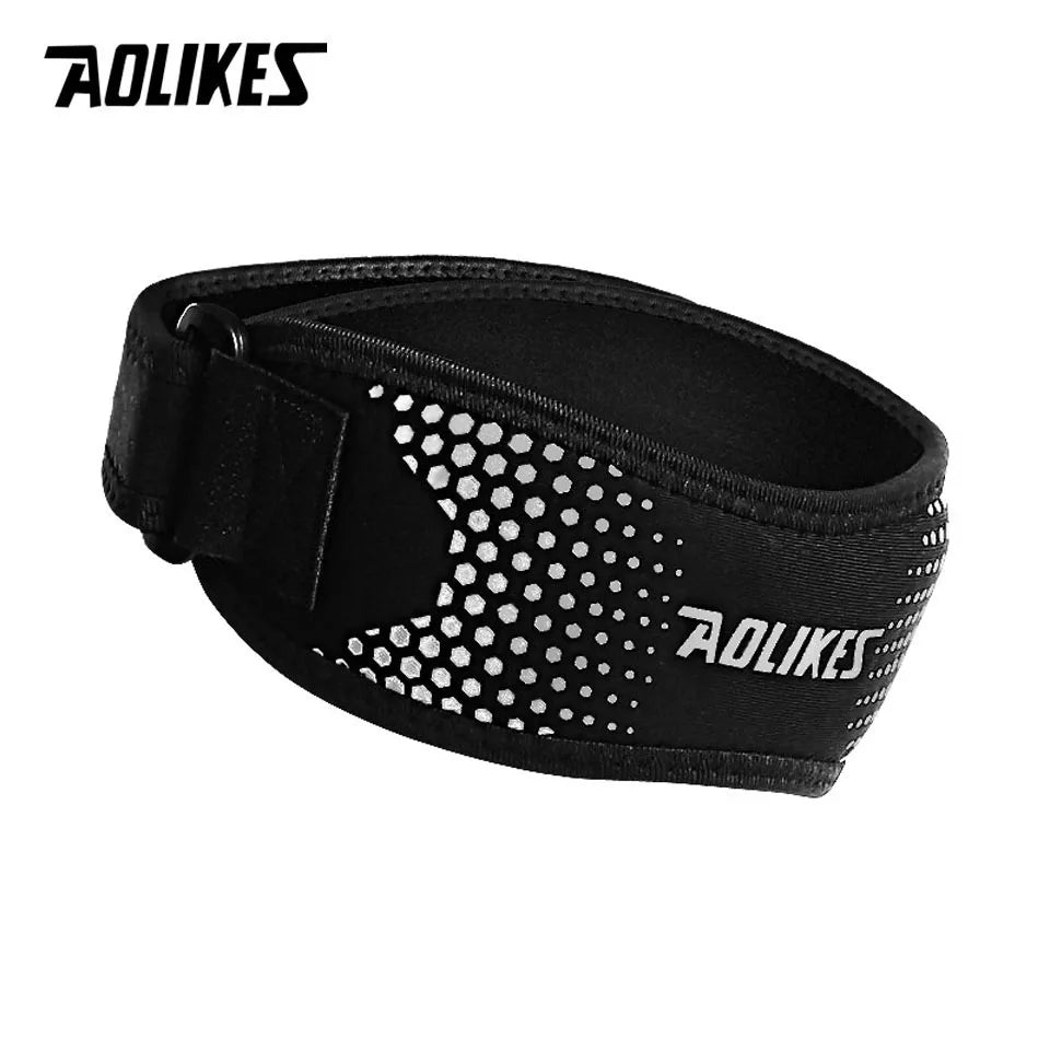 AOLIKES 1PCS Knee Braces for Knee Pain,Patella Knee Support Strap,Adjustable Patellar Tendon Stabilizer Band for Basketball