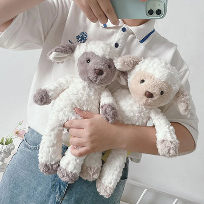 Soft Fluffy Sheep Toys Animal Stuffed & Plush Dolls 35cm Cuddly Lamb for Kids Children Gifts Appease Toys Sleeping Pillow