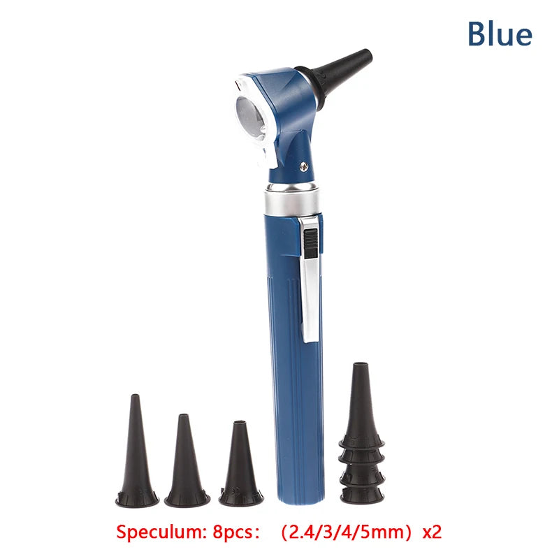 Professional Otoscopio Diagnostic Kit Medical Home Doctor ENT Ear Care Endoscope LED Portable Otoscope Ear Cleaner with 8 Tips