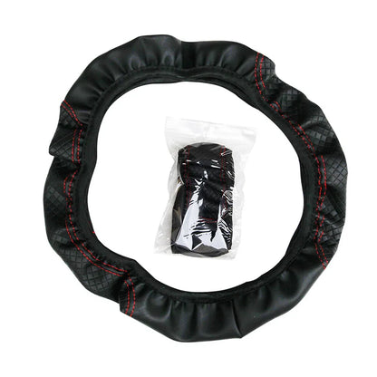 37/38cm Automobile universal steering wheel cover non-slip car steering wheel cover non-slip embossed leather Car-styling