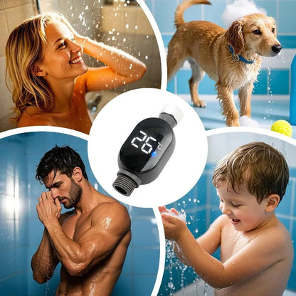 LED Digital Shower Temperature Gauge Waterproof Smart Monitor for Baby Bath Bathroom Accurate Safe Auto-shutoff Durable