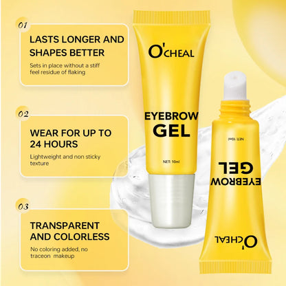 O'CHEAL 3D Eyebrow Gel Colorless Transparent Create Natural Eyebrows Quick-dry Waterproof Long-lasting Thick Full Eyebrow Makeup