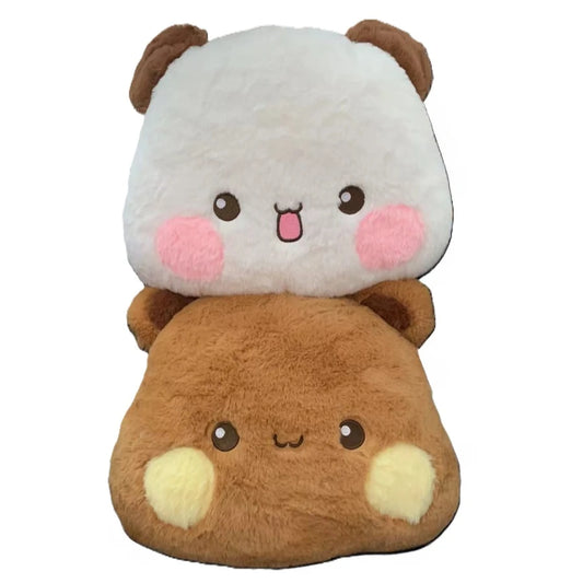 Bubu Dudu Plush Pillow Yier Panda Bear Dolls Lovely Cartoon Stuffed Soft Plushies Car Cushion Sofa Pillows Home Decoration