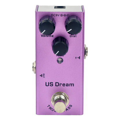Electric Guitar Pedal: Overdrive/Distortion/Chorus/Delay/Tremolo/Analog Delay, True Bypass