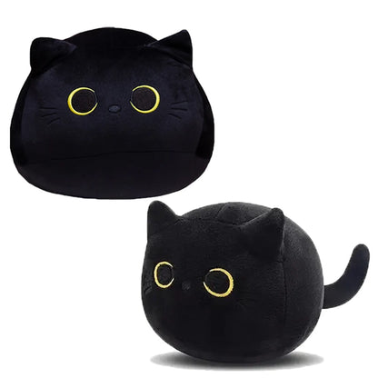 15cm/25cmFluffy Black Cat Plush Toys Stuffed Animal Cats Soft Pillow Nap Cushion Home Decoration Creative Birthday Gift for Kids