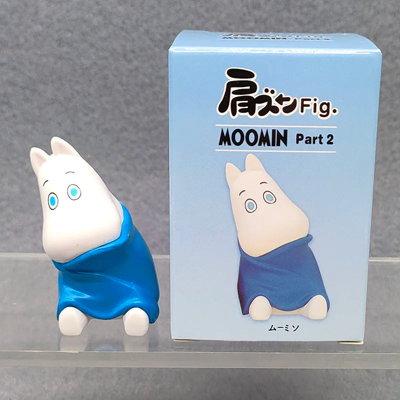 Moominses Shoulder-to-shoulder Sitting Doll Hippo Model Action Figures Collectible Desktop Ornaments