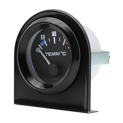 Auto Car 2" 52mm Water Temp Gauge 40~120 Celsius Temperature Meter Sensor 1/8NPT Gasoline Car 12V Auto Instrument Black Shell