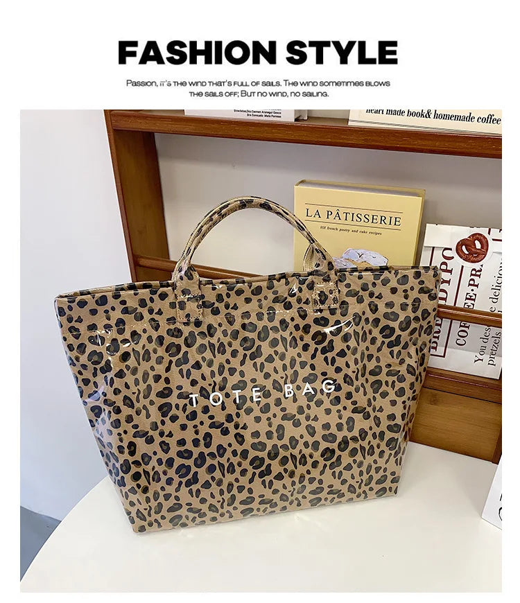Leopard Print Women's Handbag Summer New Large-capacity Fashionable Tote Bag Fashionable Handbag Bags for Women Designer Bags