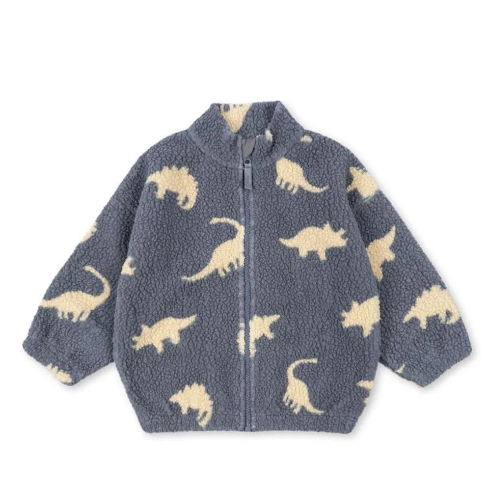 2026 KS Brand Winter Baby Girls Boys Lambswool Cherry Jackets Kids Clothes Boys Sequin Cartoon Outerwear Children's Coats 1-9Yrs