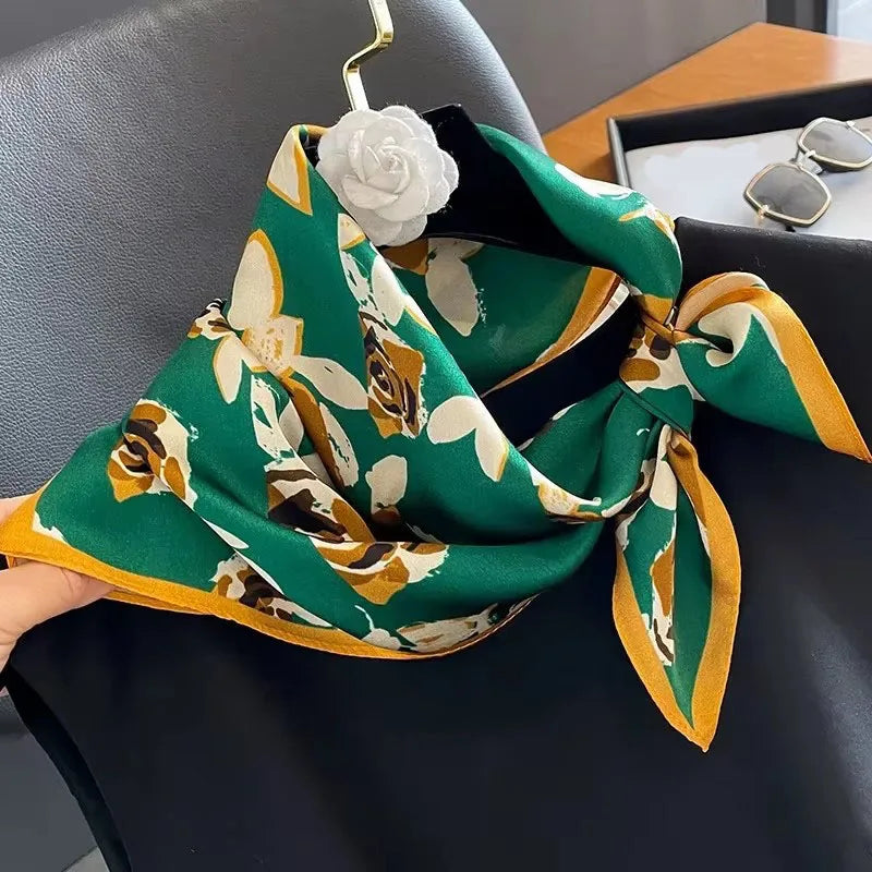 Scarf 100% Silk Bandana Women Square Scarves Wrap Kerchief Spring Fashion Luxury High Quality Headband Hijab Shawls 2026