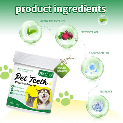 Pet Teeth Cleaning Powder, Oral Cleaning, New Bad Breath, Dogs Can Eat Teeth Cleaning Stones, Teeth Cleaning Powder