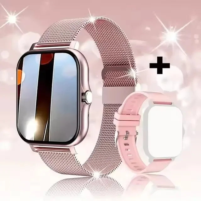 2025 New Smart Watch Bluetooth Call Music Heart Rate Blood Pressure Monitor Smartwatch for Women Men Holiday Gifts