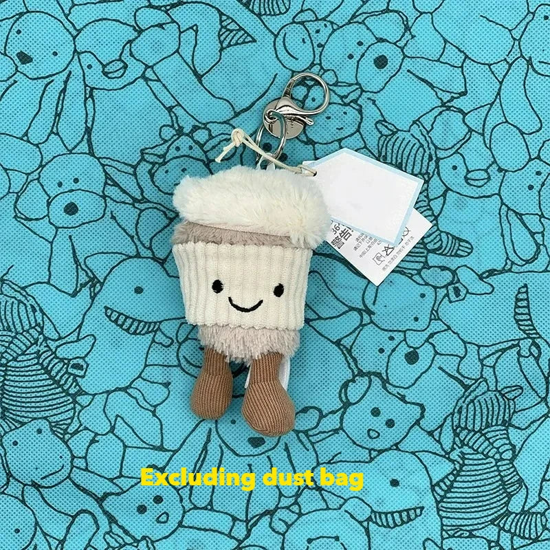 JC Hot Bag Cute Plush Toy label cute girl bag charm plush toy keychain Kawaii plush toy perfect as a birthday  Limited New Gift