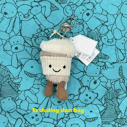 JC Hot Bag Cute Plush Toy label cute girl bag charm plush toy keychain Kawaii plush toy perfect as a birthday  Limited New Gift