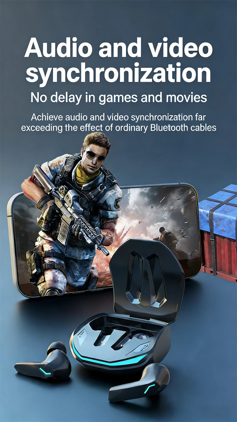 2026 New HOT Earphone Bluetooth 5.3 Headphones with Mic 9D Stereo Pro 6 Earbuds Dual Modes Music Game Wireless Headset Choice