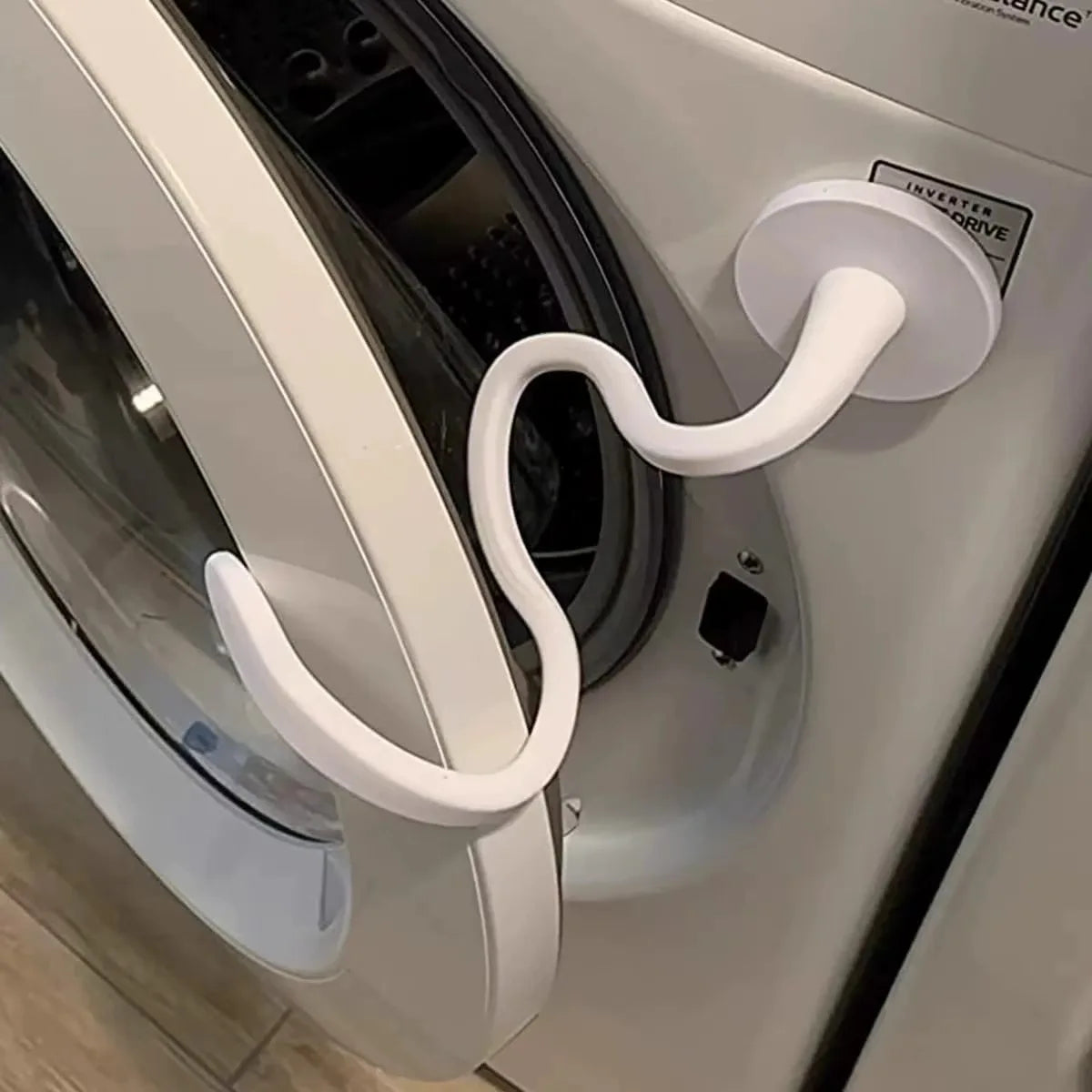 HOMEFISH Flexible Silicone Washer & Dryer Door Prop Easy-to-Use Bendable Sturdy Stopper for Odor-Free Appliances