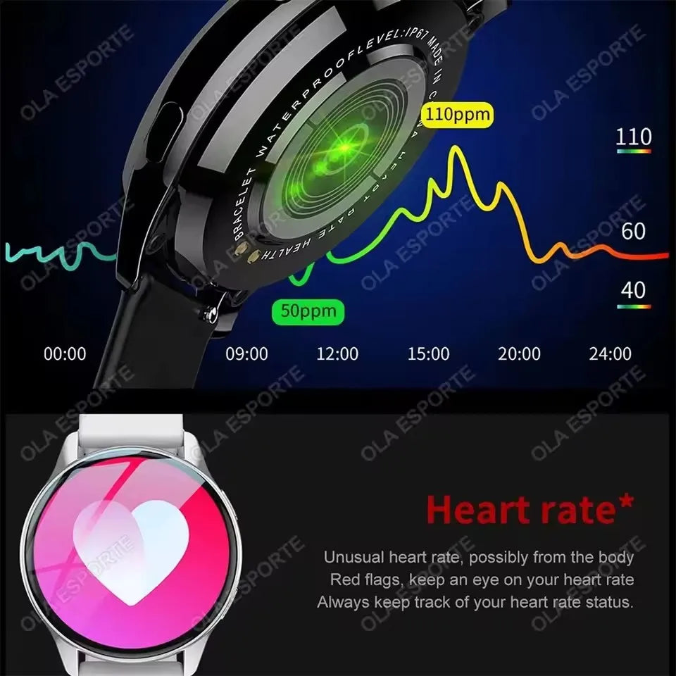 2025 New Women SmartWatch Bluetooth Call Lady Watches Sport Waterproof  Heart Rate  Sleep Smart Watch for  Women Present Gift